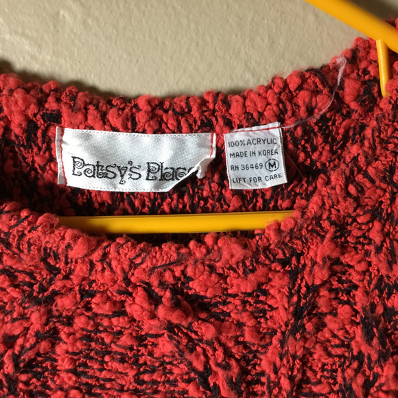 Patsy's Place Vintage Short Sleeved Sweater Size M - Picture 3 of 4